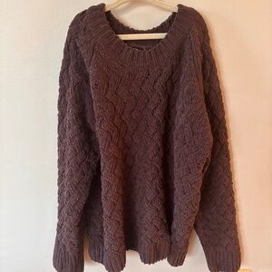 Bobeau brown sweater M
